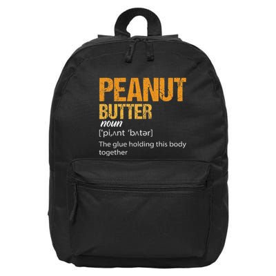Peanut Butter Definition Peanut Butter 16 in Basic Backpack