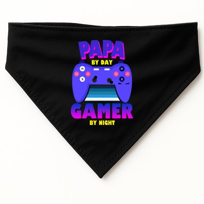 Papa By Day Gamer By Night USA-Made Doggie Bandana