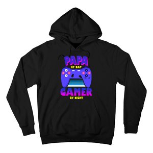 Papa By Day Gamer By Night Hoodie