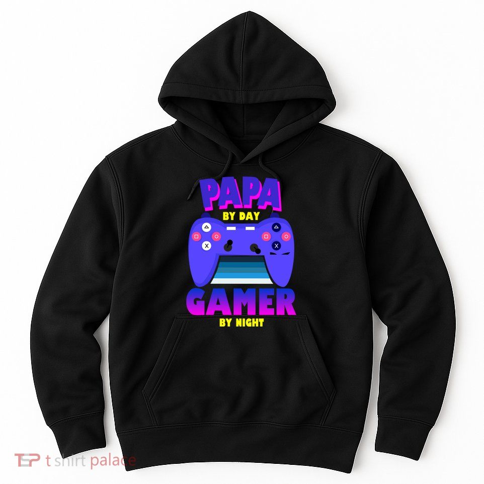 Papa By Day Gamer By Night Hoodie