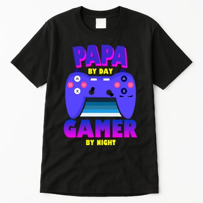Papa By Day Gamer By Night Tall T-Shirt
