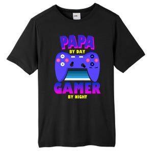 Papa By Day Gamer By Night Tall Fusion ChromaSoft Performance T-Shirt