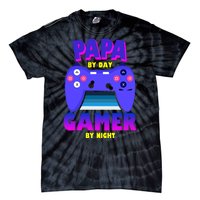 Papa By Day Gamer By Night Tie-Dye T-Shirt