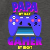 Papa By Day Gamer By Night Vector Backpack