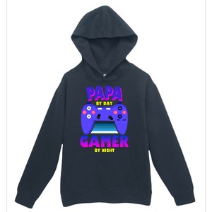 Papa By Day Gamer By Night Urban Pullover Hoodie