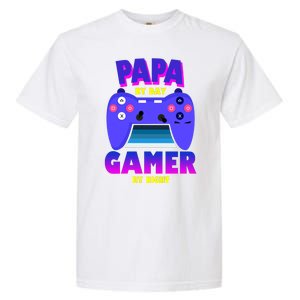 Papa By Day Gamer By Night Garment-Dyed Heavyweight T-Shirt