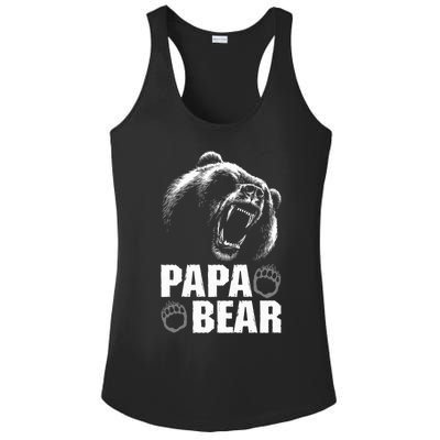 Papa Bear Dad Fathers Day Cool Gift Ladies PosiCharge Competitor Racerback Tank