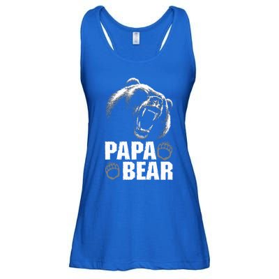 Papa Bear Dad Fathers Day Cool Gift Ladies Essential Flowy Tank