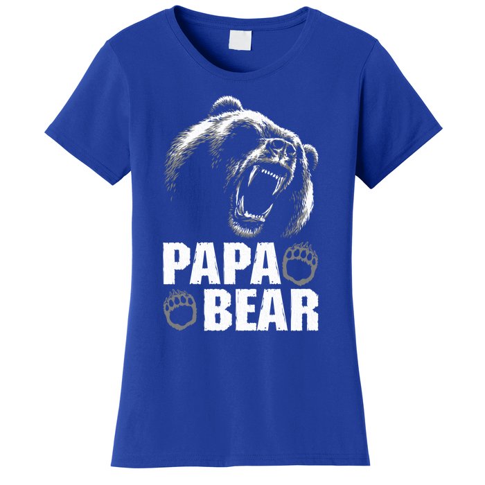 Papa Bear Dad Fathers Day Cool Gift Women's T-Shirt