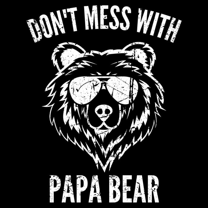 Papa Bear Design Dont Mess With Papa Bear Funny Fathers Day Meaningful Gift Sustainable Bucket Hat