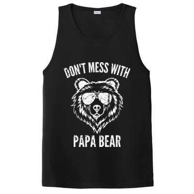 Papa Bear Design Dont Mess With Papa Bear Funny Fathers Day Meaningful Gift PosiCharge Competitor Tank
