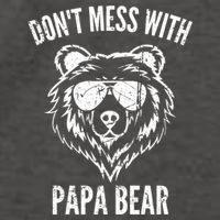 Papa Bear Design Dont Mess With Papa Bear Funny Fathers Day Meaningful Gift Vector Backpack