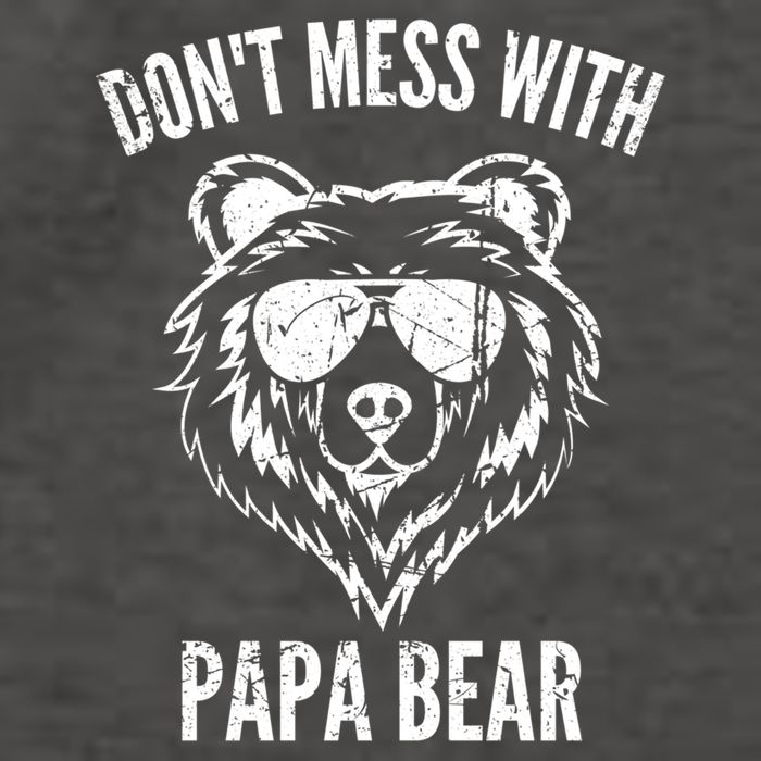Papa Bear Design Dont Mess With Papa Bear Funny Fathers Day Meaningful Gift Vector Backpack