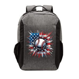 Patriotic Baseball Design Usa American Flag Boy 4th Of July Vector Backpack