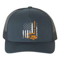 Patriotic Bus Driver USA American Flag - School Bus Driver Yupoong Adult 5-Panel Trucker Hat