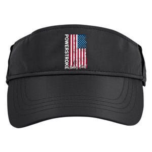 Powerstroke Burning Diesel American Flag Usa Great Gift Adult Drive Performance Visor