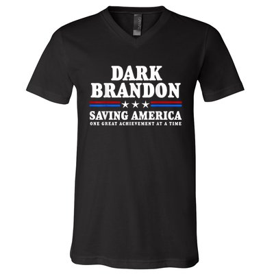 Pro Biden Dark Brandon Saving America Political V-Neck T-Shirt