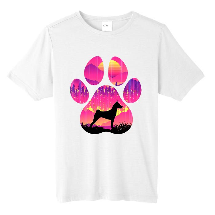 Paw Basenji Dog Mom Dad Mountains Sunset Tall Fusion ChromaSoft Performance T-Shirt