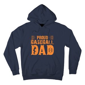 Proud Baseball Dad Gift For Baseball Player Father's Day Hoodie