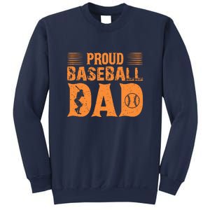 Proud Baseball Dad Gift For Baseball Player Father's Day Sweatshirt