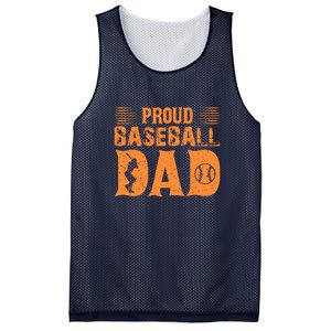 Proud Baseball Dad Gift For Baseball Player Father's Day Mesh Reversible Basketball Jersey Tank