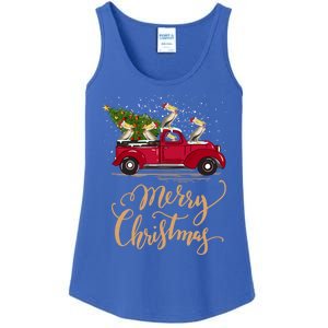 Pelicans Bird Driving Christmas Tree Truck Pelican Christmas Gift Ladies Essential Tank