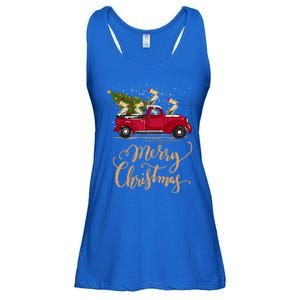 Pelicans Bird Driving Christmas Tree Truck Pelican Christmas Gift Ladies Essential Flowy Tank