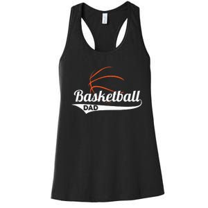 Proud Basketball Dad funny father's day Women's Racerback Tank