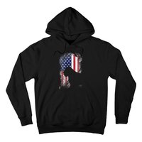 Patriotic Bouvier Des Flandres American Flag Cool Dog Lover Hoodie