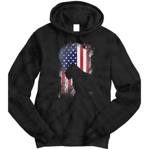 Patriotic Bouvier Des Flandres American Flag Cool Dog Lover Tie Dye Hoodie