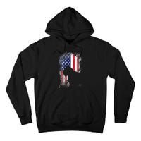 Patriotic Bouvier Des Flandres American Flag Cool Dog Lover Tall Hoodie