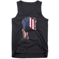 Patriotic Bouvier Des Flandres American Flag Cool Dog Lover Tank Top