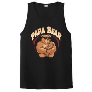 Papa Bear Dad Father Bear Family Papa Bear Gift PosiCharge Competitor Tank