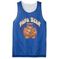 Papa Bear Dad Father Bear Family Papa Bear Gift Mesh Reversible Basketball Jersey Tank