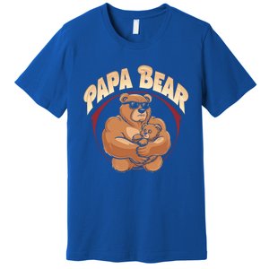 Papa Bear Dad Father Bear Family Papa Bear Gift Premium T-Shirt