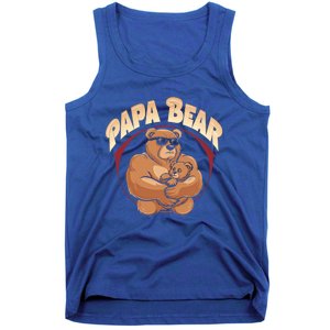 Papa Bear Dad Father Bear Family Papa Bear Gift Tank Top