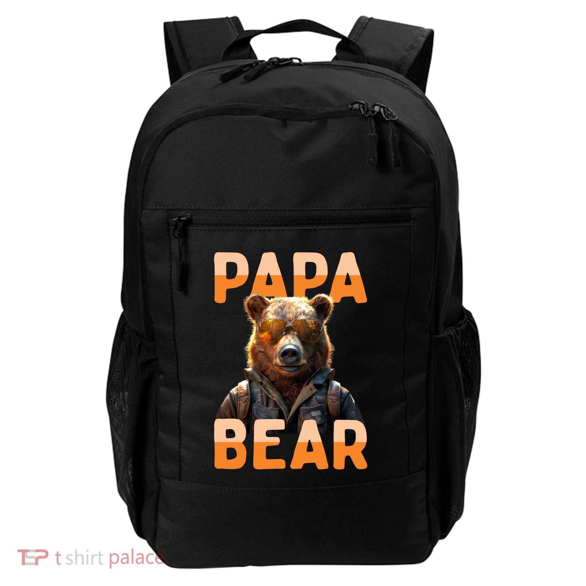 Papa Bear Daddy Bear Dad FatherS Day Grizzly Brown Bears Gift Backpack