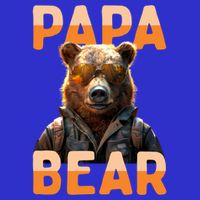 Papa Bear Daddy Bear Dad FatherS Day Grizzly Brown Bears Gift Zip Tote Bag
