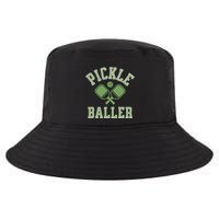 Pickle Baller Distressed Retro Athletic Pickleball Cool Comfort Performance Bucket Hat