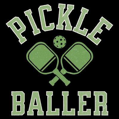 Pickle Baller Distressed Retro Athletic Pickleball T-Shirt