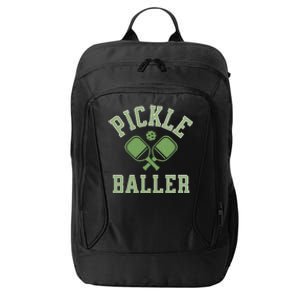 Pickle Baller Distressed Retro Athletic Pickleball City Backpack