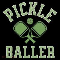 Pickle Baller Distressed Retro Athletic Pickleball Sustainable Beanie