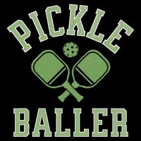 Pickle Baller Distressed Retro Athletic Pickleball Youth Performance Sprint T-Shirt