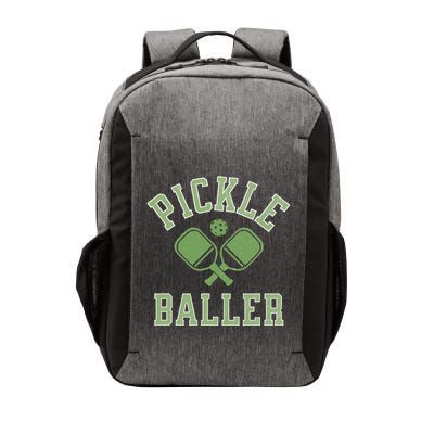 Pickle Baller Distressed Retro Athletic Pickleball Vector Backpack