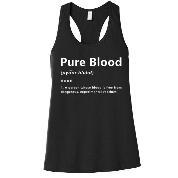 Pure Blood Definition Women's Racerback Tank