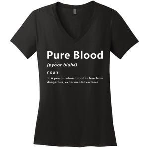 Pure Blood Definition Women's V-Neck T-Shirt