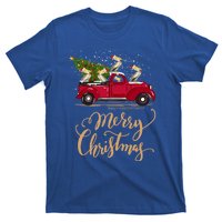 Pelicans Bird Driving Christmas Tree Truck Pelican Christmas Gift T-Shirt