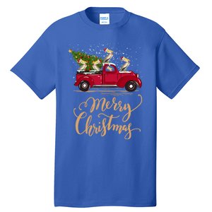 Pelicans Bird Driving Christmas Tree Truck Pelican Christmas Gift Tall T-Shirt