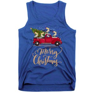 Pelicans Bird Driving Christmas Tree Truck Pelican Christmas Gift Tank Top