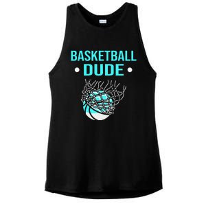 Perfect Basketball Dude Merchandise funny sport Ladies PosiCharge Tri-Blend Wicking Tank